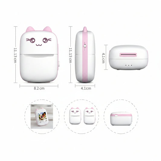 Portable Mini Pocket Printer BT Thermal Printer